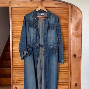 Denim trenchcoat jacket/ dress